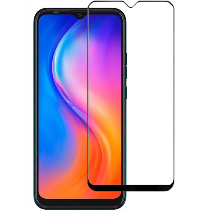 Скло на екран для xiaomi redmi 9a / M2006C3LG з чорною рамкою і повної наклеюванням - Зображення 6