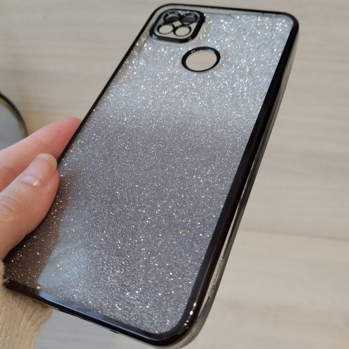 Чохол на xiaomi redmi 10a силіконова жіноча накладка блискучий градієнт сірий - Зображення 7