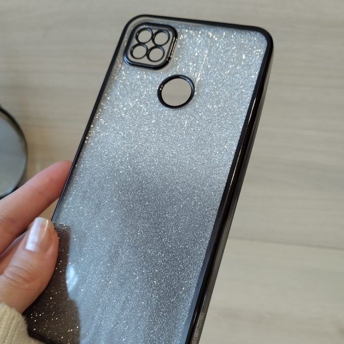 Чохол на xiaomi redmi 10a силіконова жіноча накладка блискучий градієнт сірий - Зображення 8