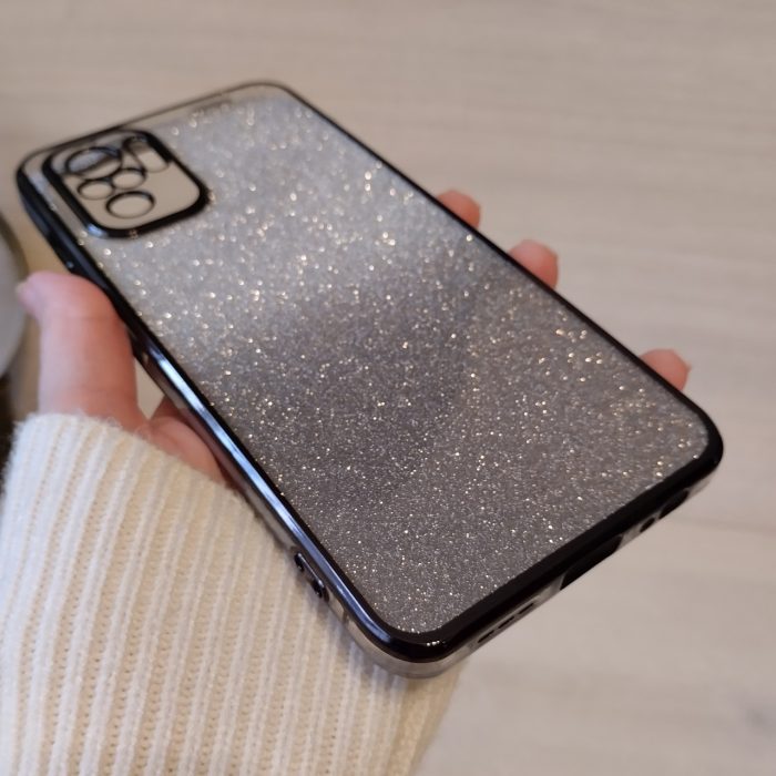 Чохол на Xiaomi redmi Note 10 4g / 10s силіконова жіноча накладка блискучий градієнт сірий - Зображення 6