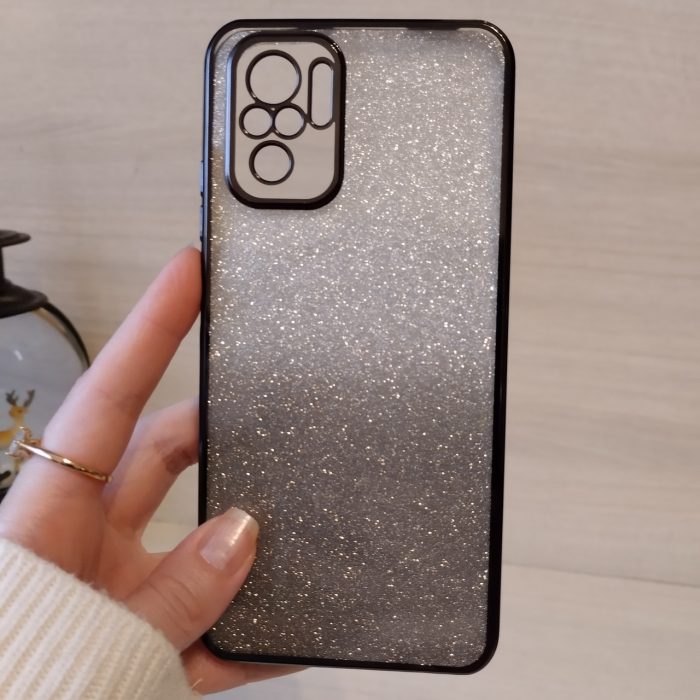 Чохол на Xiaomi redmi Note 10 4g / 10s силіконова жіноча накладка блискучий градієнт сірий - Зображення 2