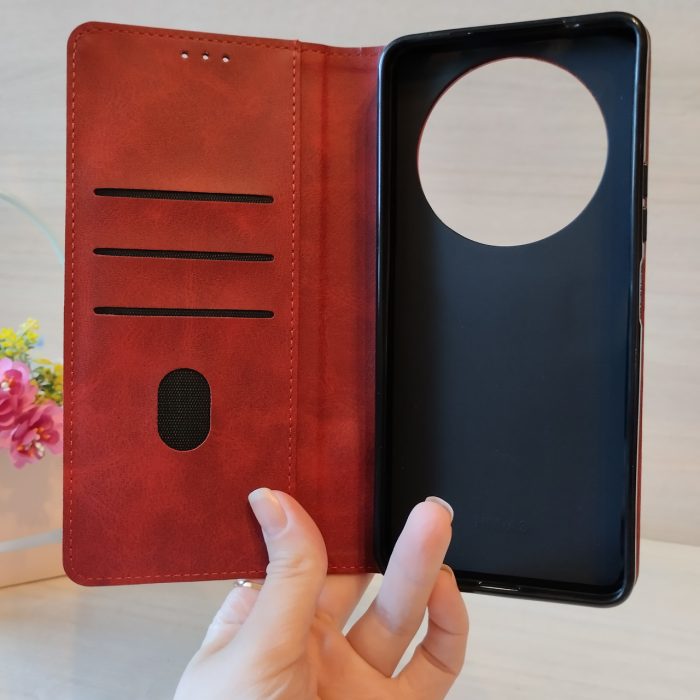Чохол для poco c75 книжка підставка з магнітом і візитницею Business Leather чорний - Зображення 5