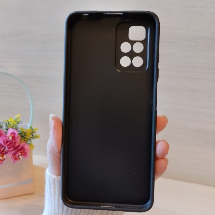Чохол на xiaomi redmi 10 силіконова жіноча накладка блискуча чорний - Зображення 10