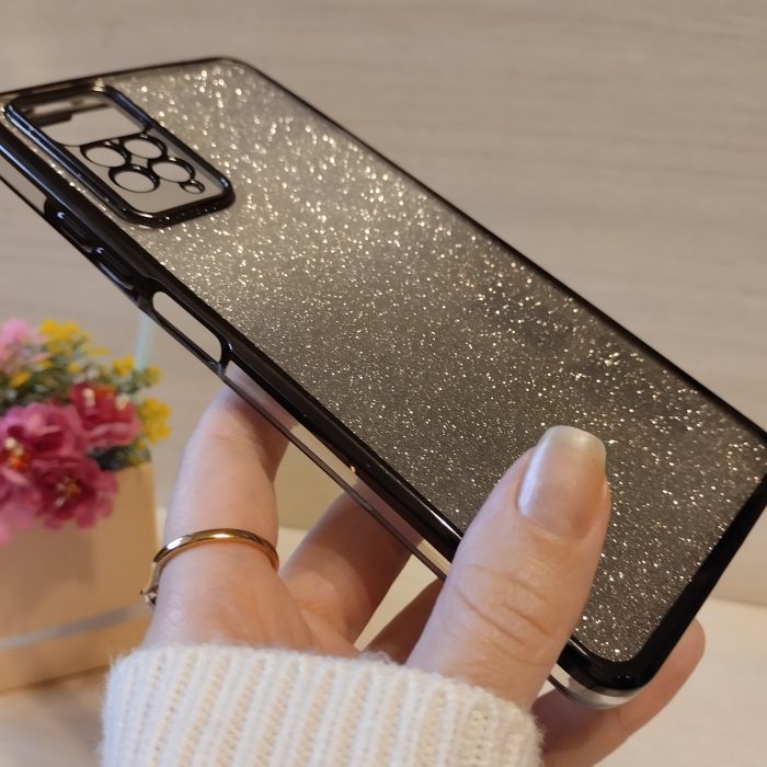 Чохол для xiaomi redmi Note 11 pro жіночий силіконовий блискучий (сірий) - Зображення 4