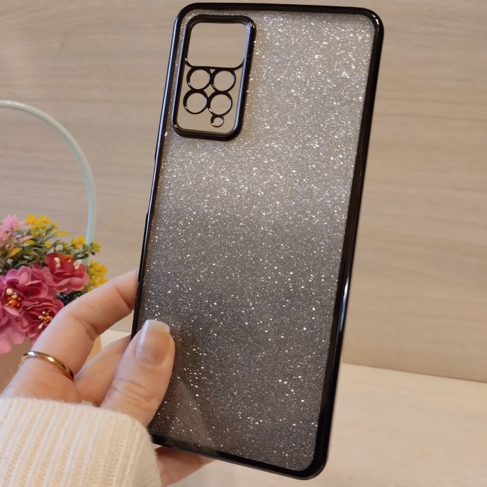 Чохол для xiaomi redmi Note 11 pro жіночий силіконовий блискучий (сірий) - Зображення 3