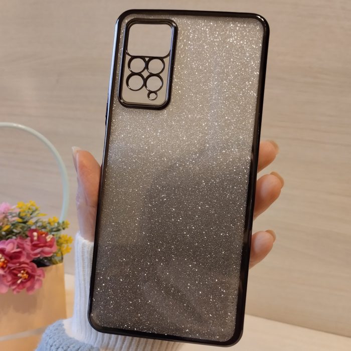Чохол для xiaomi redmi Note 11 pro жіночий силіконовий блискучий (сірий) - Зображення 2