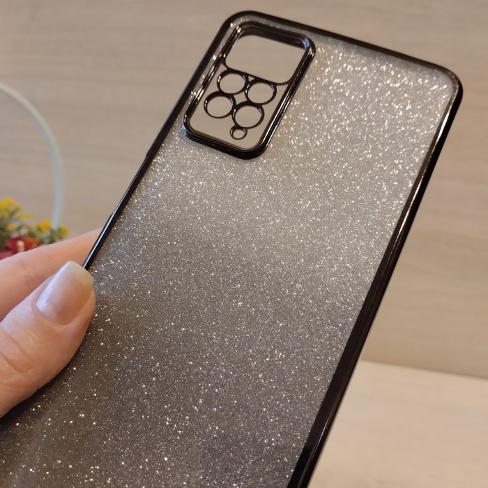 Чохол для xiaomi redmi Note 11 pro жіночий силіконовий блискучий (сірий) - Зображення 7