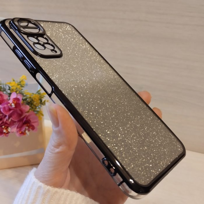 Чохол на xiaomi redmi Note 11 4g / 11s силіконова жіноча накладка блискучий градієнт сірий - Зображення 6