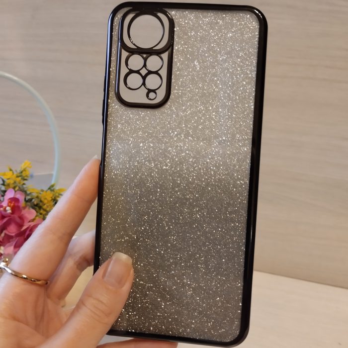Чохол на xiaomi redmi Note 11 4g / 11s силіконова жіноча накладка блискучий градієнт сірий - Зображення 2