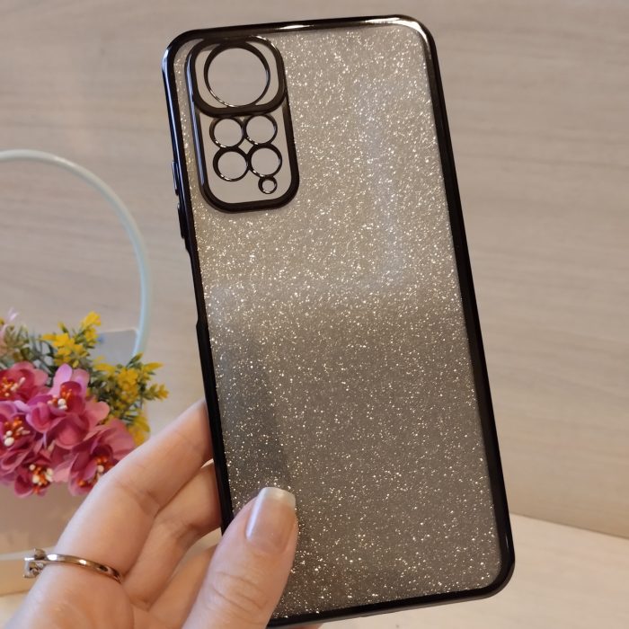 Чохол на xiaomi redmi Note 11 4g / 11s силіконова жіноча накладка блискучий градієнт сірий - Зображення 4