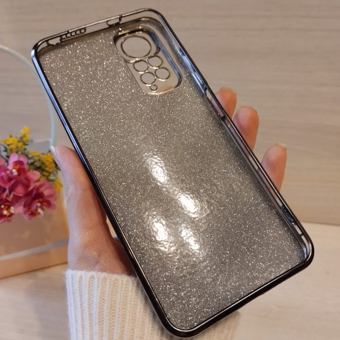 Чохол на xiaomi redmi Note 11 4g / 11s силіконова жіноча накладка блискучий градієнт сірий - Зображення 9