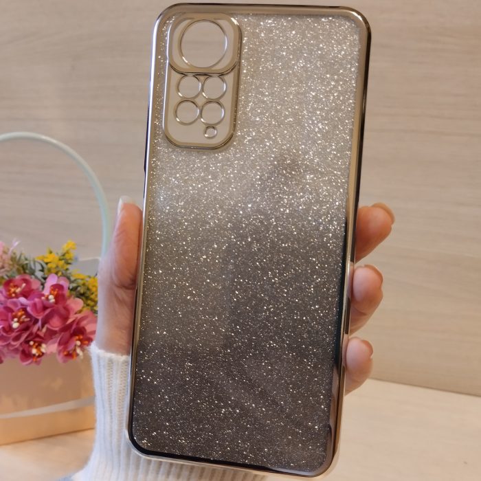 Чохол на xiaomi redmi Note 11 4g / 11s силіконова жіноча накладка блискучий градієнт сріблястий - Зображення 2