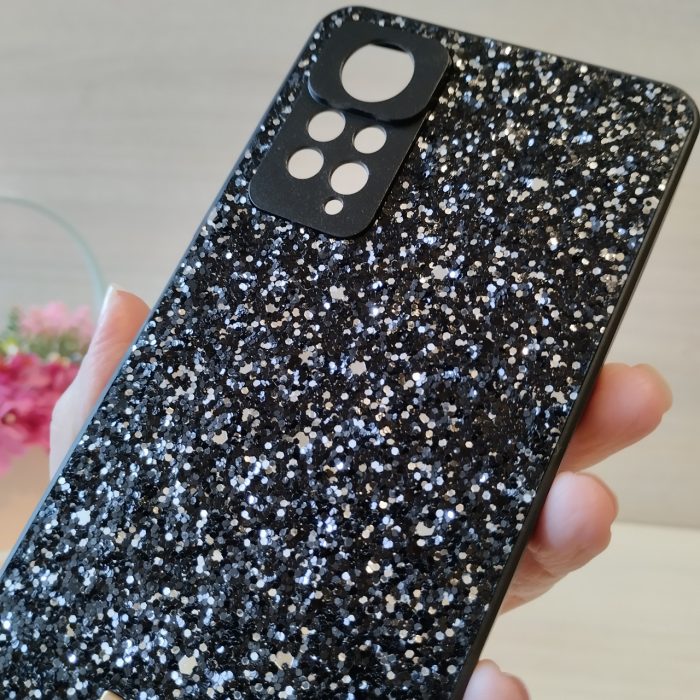 Чехол на xiaomi redmi Note 11 / 11s силиконовая женская накладка блестящая Diamond shine черный - Зображення 6