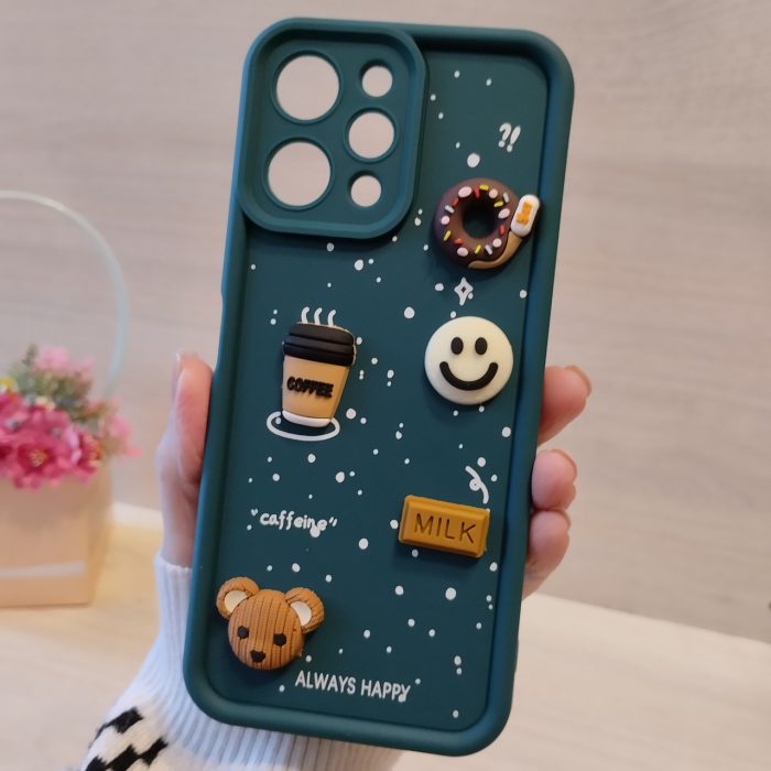 Чохол для xiaomi redmi 12 силіконовий з 3-D наклейками TPU Toys Case (зелений) - Зображення 5