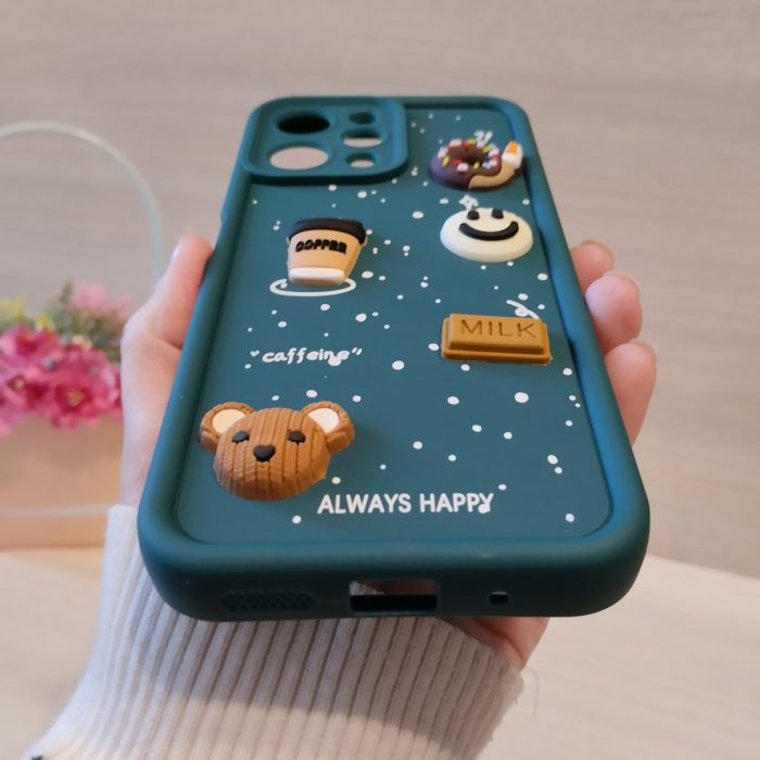 Чохол для xiaomi redmi 12 силіконовий з 3-D наклейками TPU Toys Case (зелений) - Зображення 9