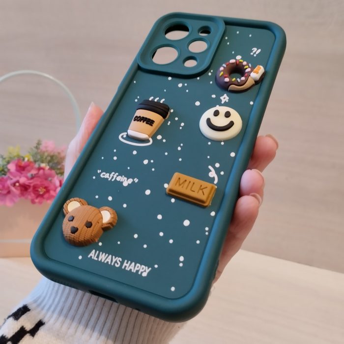 Чохол для xiaomi redmi 12 силіконовий з 3-D наклейками TPU Toys Case (зелений) - Зображення 7