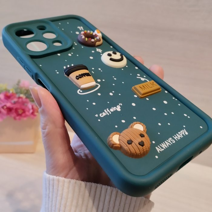 Чохол для xiaomi redmi 12 силіконовий з 3-D наклейками TPU Toys Case (зелений) - Зображення 8