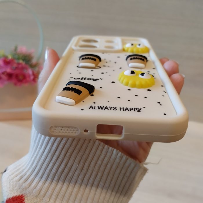 Чохол для xiaomi redmi Note 13 4g силіконовий з 3-D наклейками TPU Toys Case (біла кава) - Зображення 8
