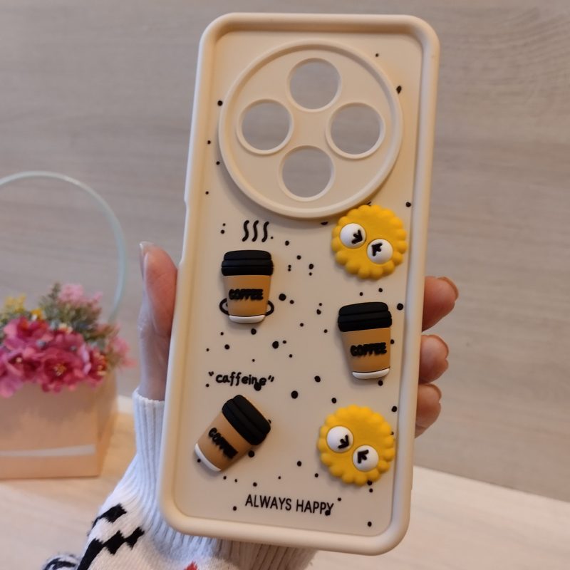 Чохол для xiaomi redmi 14c силіконовий з 3-D наклейками на сяомі редмі 14с TPU Toys Case (білий)