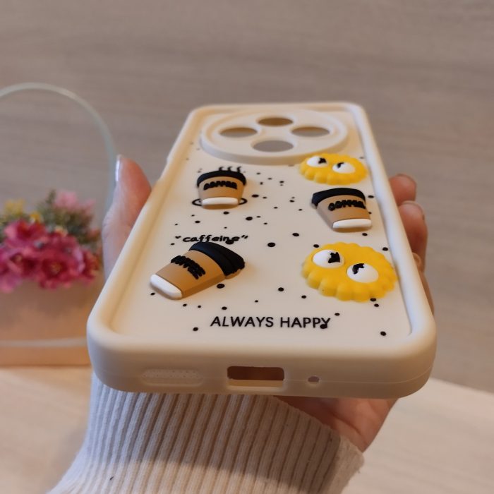 Чохол для xiaomi redmi 14c силіконовий з 3-D наклейками на сяомі редмі 14с TPU Toys Case (білий) - Зображення 7