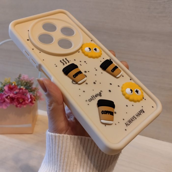 Чохол для Poco c75 силіконовий з 3-D наклейками TPU Toys Case (білий) - Зображення 6