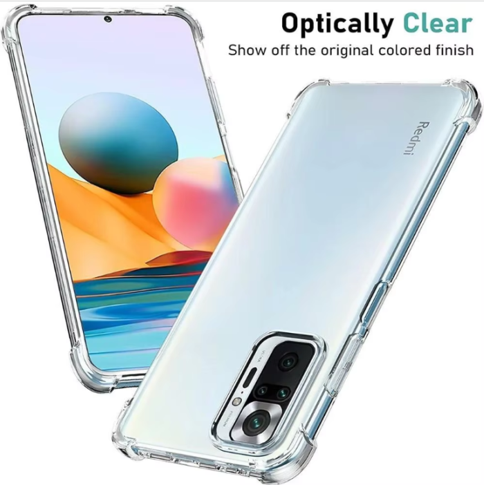 Чохол для xiaomi redmi Note 10 pro силіконовий прозорий з посиленими кутами Silicone Cover Full Camera - Зображення 2