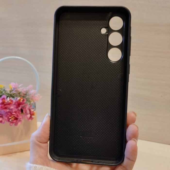 Чохол на Samsung a35 5g силіконова жіноча накладка блискуча Diamond shine (чорний) - Зображення 10
