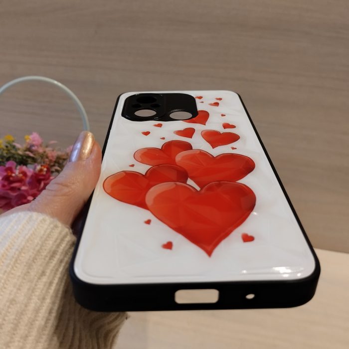 Чохол на xiaomi redmi 12c жіноча накладка з малюнком Prisma Picture із сердечками - Зображення 8