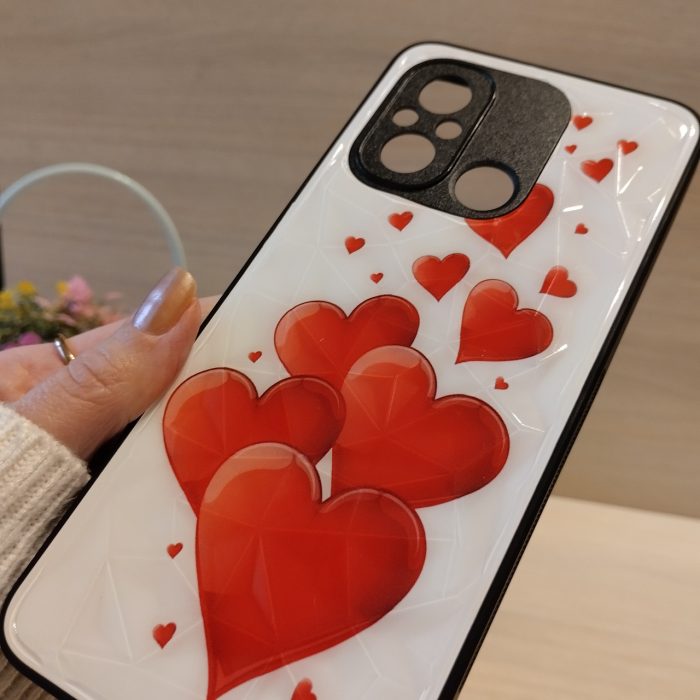 Чохол на xiaomi redmi 12c жіноча накладка з малюнком Prisma Picture із сердечками - Зображення 7