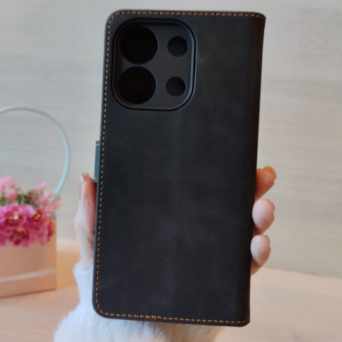 Чохол для xiaomi redmi Note 13 pro 4g книжка підставка з візитницею Luxury Leather чорний - Зображення 3