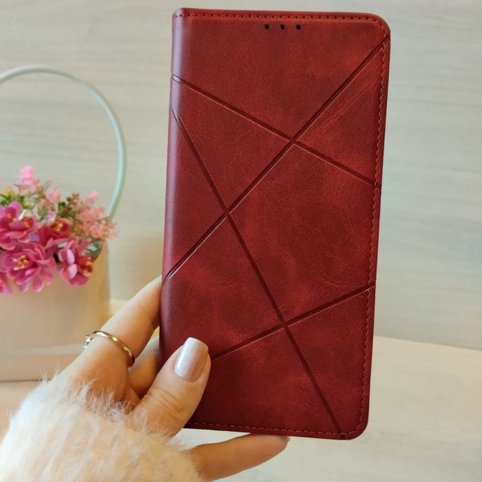 Чохол для xiaomi redmi Note 13 4g книжка підставка з магнітом і кишенями для карток (чорний) - Зображення 4