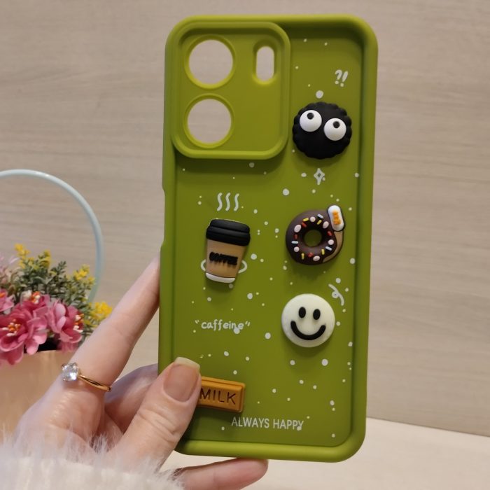 Чохол для xiaomi redmi 13c 4g силіконовий з 3-D наклейками TPU Toys Case (білий) - Зображення 9