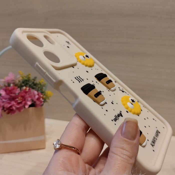 Чохол для xiaomi redmi 13c 4g силіконовий з 3-D наклейками TPU Toys Case (білий) - Зображення 6