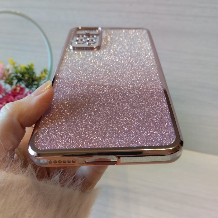 Чехол для xiaomi redmi Note 11 pro женский силиконовый блестящий (розовый) - Зображення 6