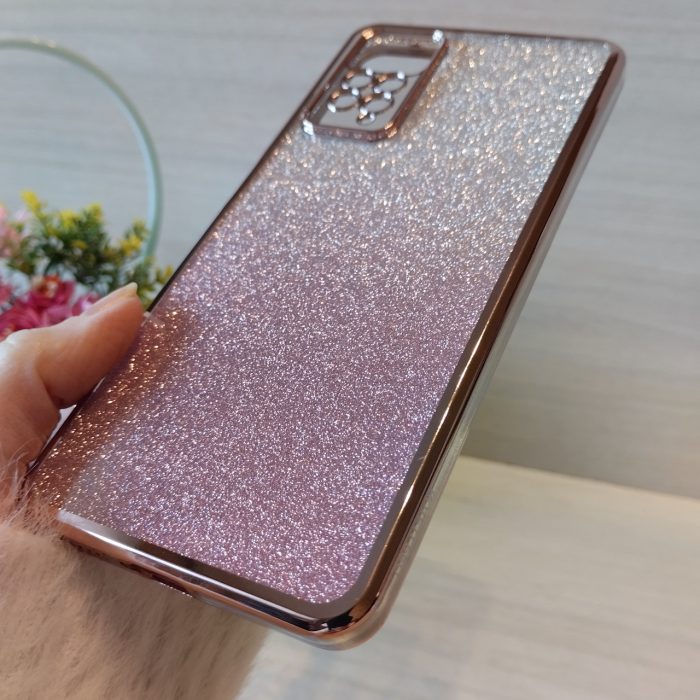 Чехол для xiaomi redmi Note 11 pro женский силиконовый блестящий (розовый) - Зображення 5