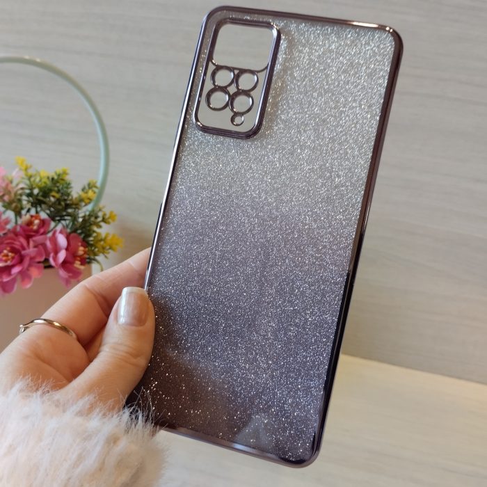Чохол для xiaomi redmi Note 12 pro 4g жіночий силіконовий блискучий (фіолетовий) - Зображення 3