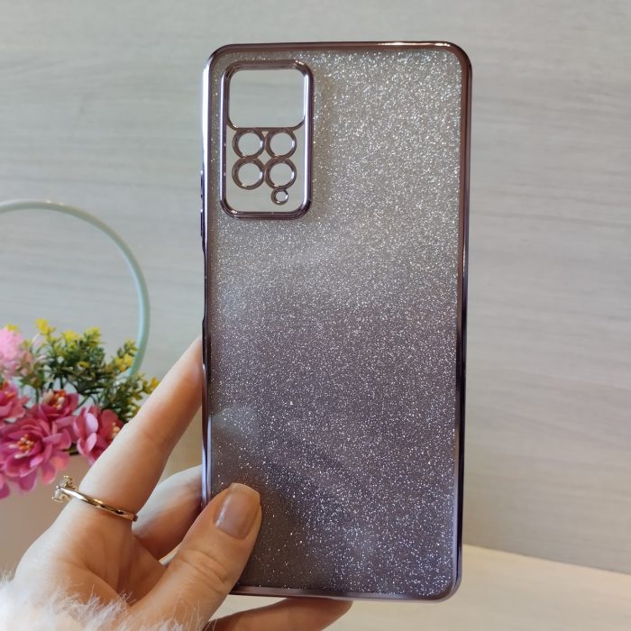 Чохол для xiaomi redmi Note 12 pro 4g жіночий силіконовий блискучий (фіолетовий) - Зображення 2