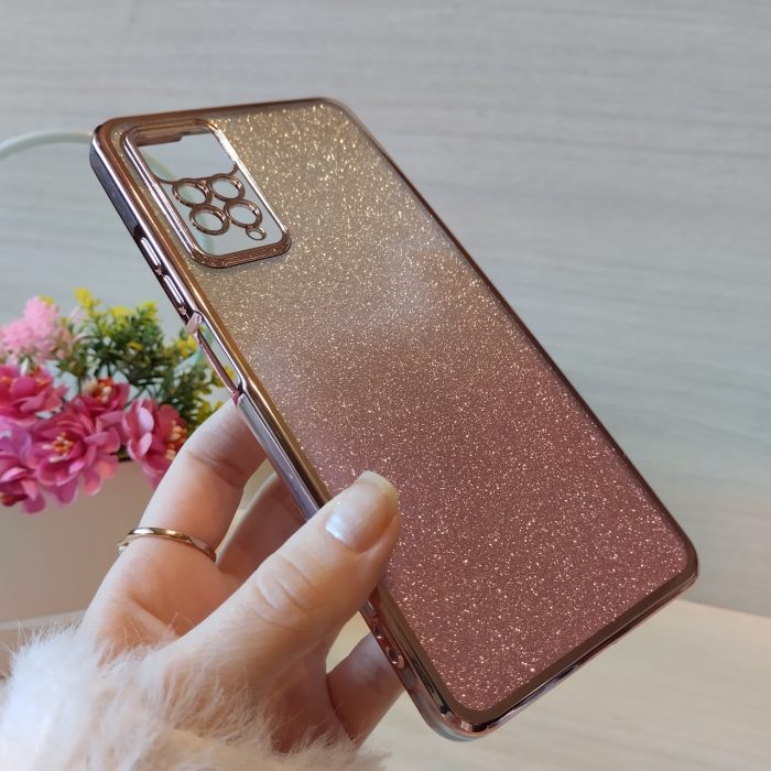 Чохол для xiaomi redmi Note 12 pro 4g жіночий силіконовий блискучий (рожевий) - Зображення 3