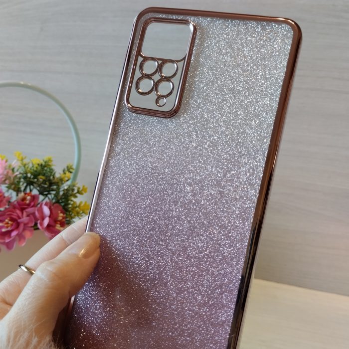 Чохол для xiaomi redmi Note 12 pro 4g жіночий силіконовий блискучий (рожевий) - Зображення 6