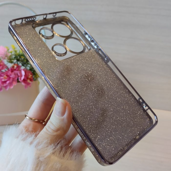 Чохол на xiaomi redmi Note 13 pro 5g силіконова жіноча накладка блискучий градієнт фіолетовий - Зображення 8