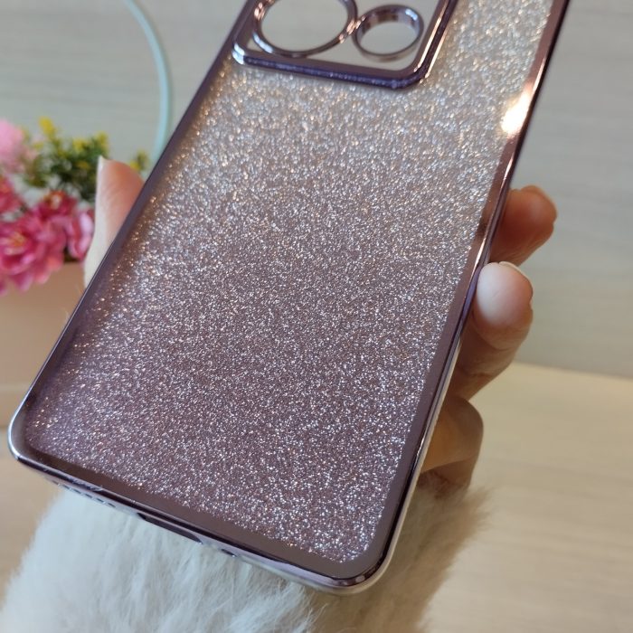 Чохол на xiaomi redmi Note 13 pro 5g силіконова жіноча накладка блискучий градієнт фіолетовий - Зображення 7