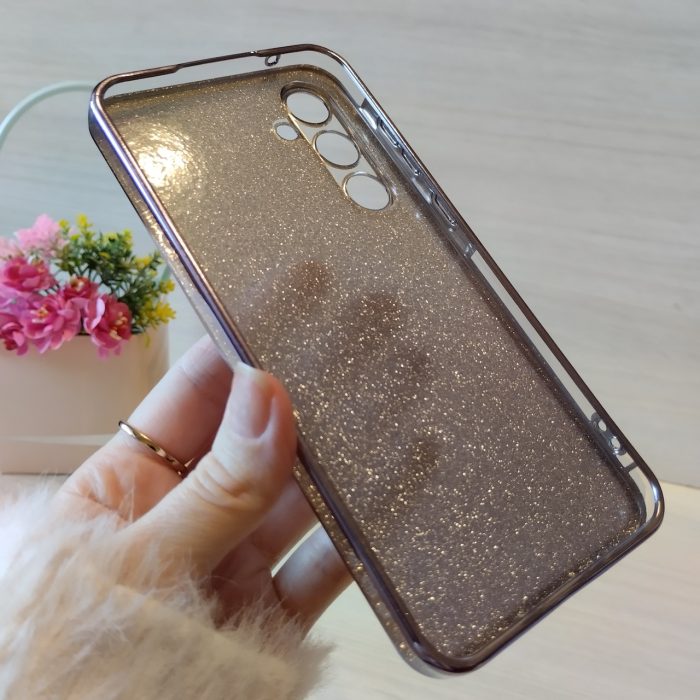 Чохол на samsung a35 силіконова жіноча накладка блискучий градієнт фіолетовий - Зображення 7
