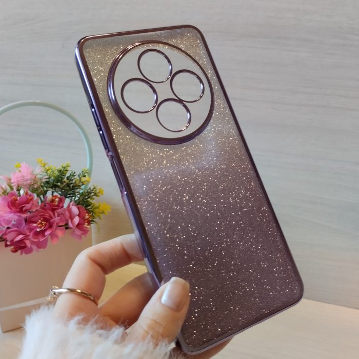 Чохол для xiaomi redmi 14c силіконова жіноча накладка блискучий градієнт фіолетовий - Зображення 4