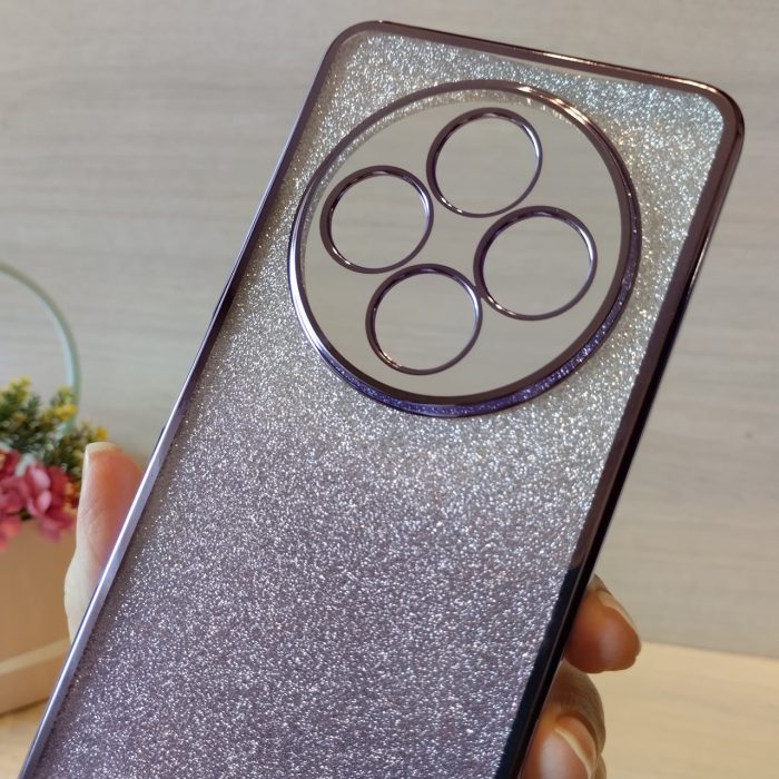 Чохол для xiaomi redmi 14c силіконова жіноча накладка блискучий градієнт фіолетовий - Зображення 8
