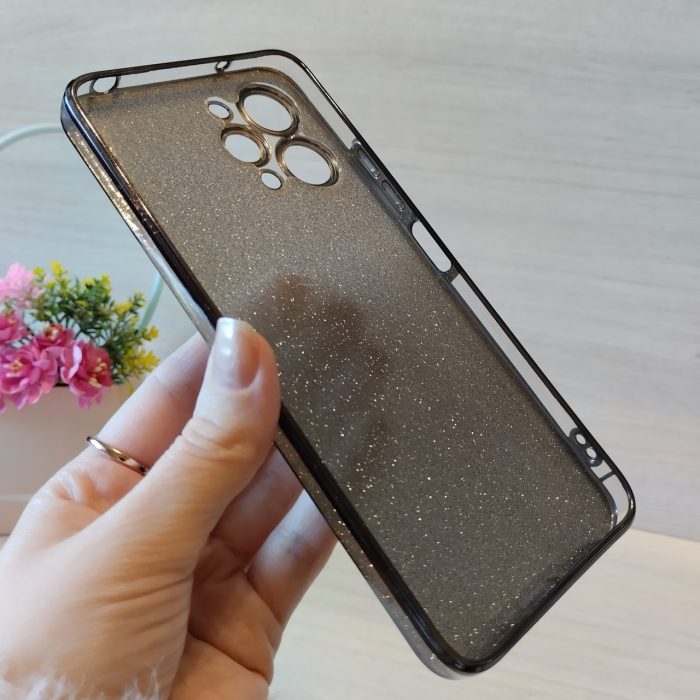 Чохол на xiaomi redmi 12 силіконова жіноча накладка блискучий градієнт сірий - Зображення 10