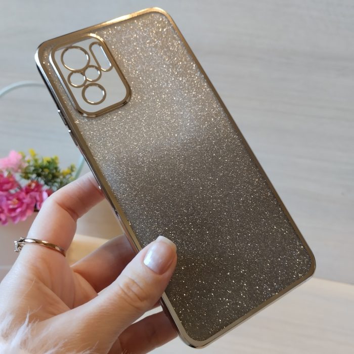 Чохол на Xiaomi redmi Note 10 4g / note 10s силіконова жіноча накладка блискучий градієнт сріблястий - Зображення 5
