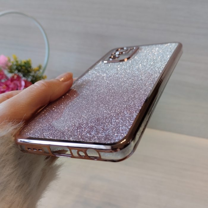 Чохол на Xiaomi redmi Note 10 4g / note 10s силіконова жіноча накладка блискучий градієнт рожевий - Зображення 7