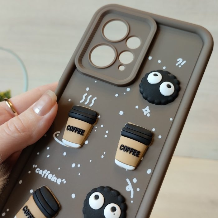 Чохол на xiaomi redmi Note 12 4g силіконовий з 3-D наклейками TPU Toys Case (кофейний) - Зображення 6