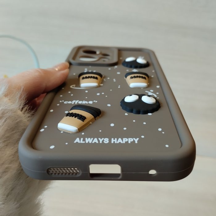 Чохол на xiaomi redmi Note 12 4g силіконовий з 3-D наклейками TPU Toys Case (кофейний) - Зображення 8
