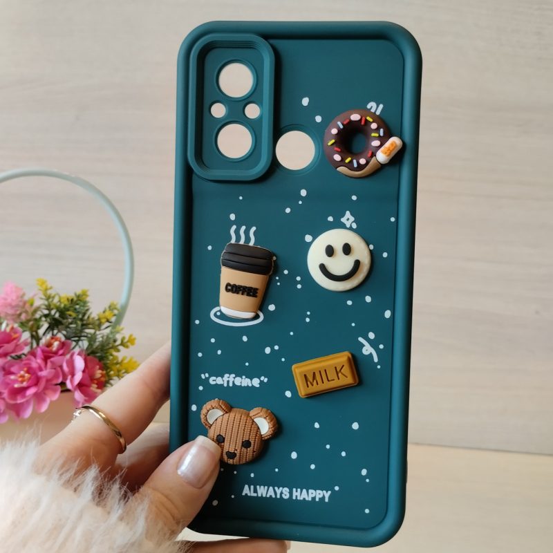 Чохол для xiaomi redmi 12c силіконовий з 3-D наклейками TPU Toys Case (синій)